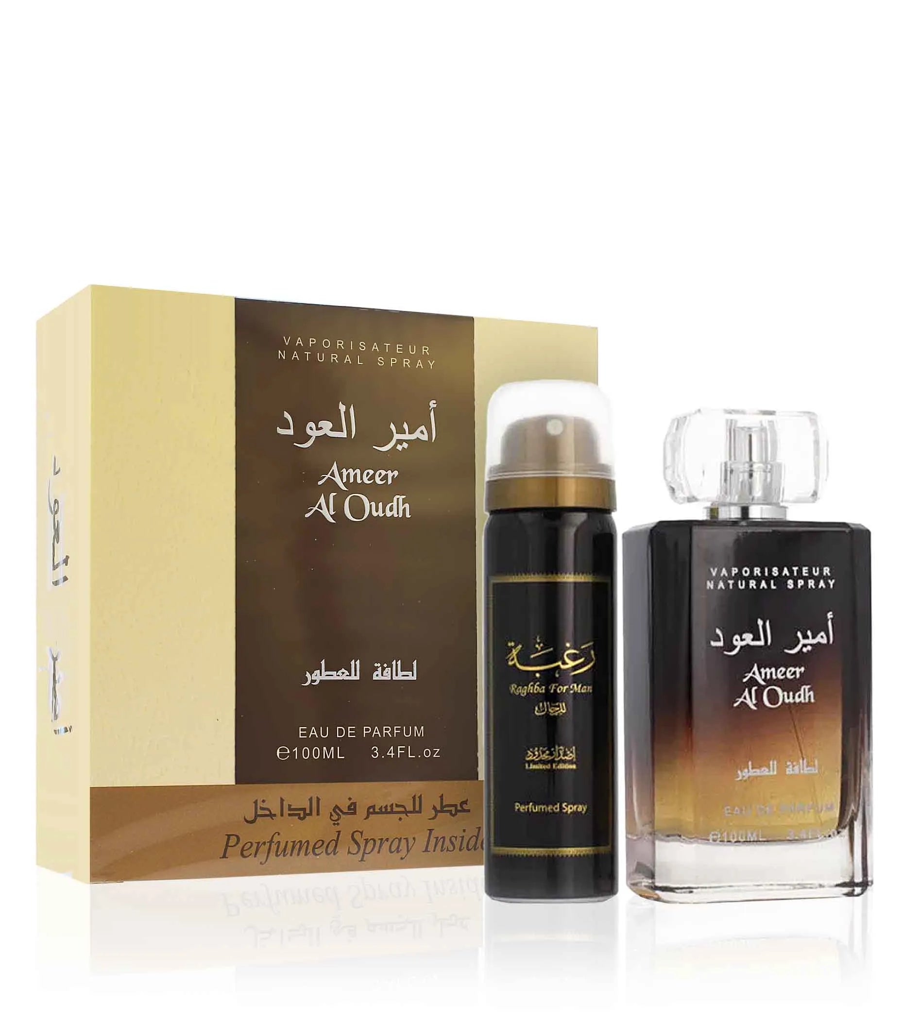 Ameer al oudh Confezione 100ml Eau De Parfum + Deodrante 50ml